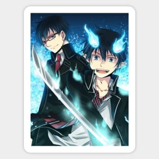 blue exorcist Sticker